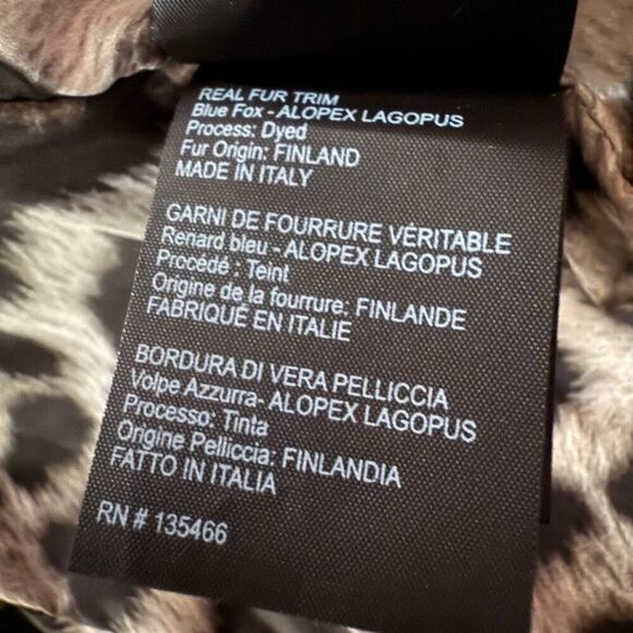 Gorski Navy Blue Apres Ski Parka with hood w fur trim US 10 - Picture 8 of 16